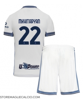 Inter Milan Henrikh Mkhitaryan #22 Maglia Gara Trasferta Repliche 2024-25 Bambino